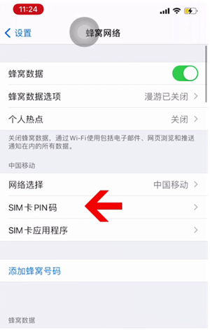 鹤山苹果14维修网分享如何给iPhone14的SIM卡设置密码 