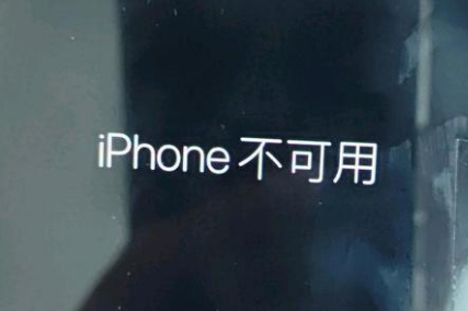 鹤山苹果服务网点分享锁屏界面显示“iPhone 不可用”如何解决 